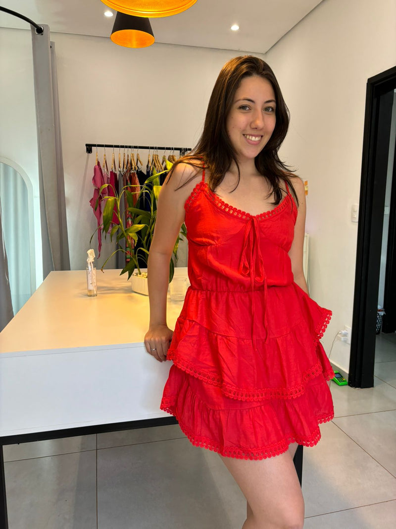 Vestido curto lise